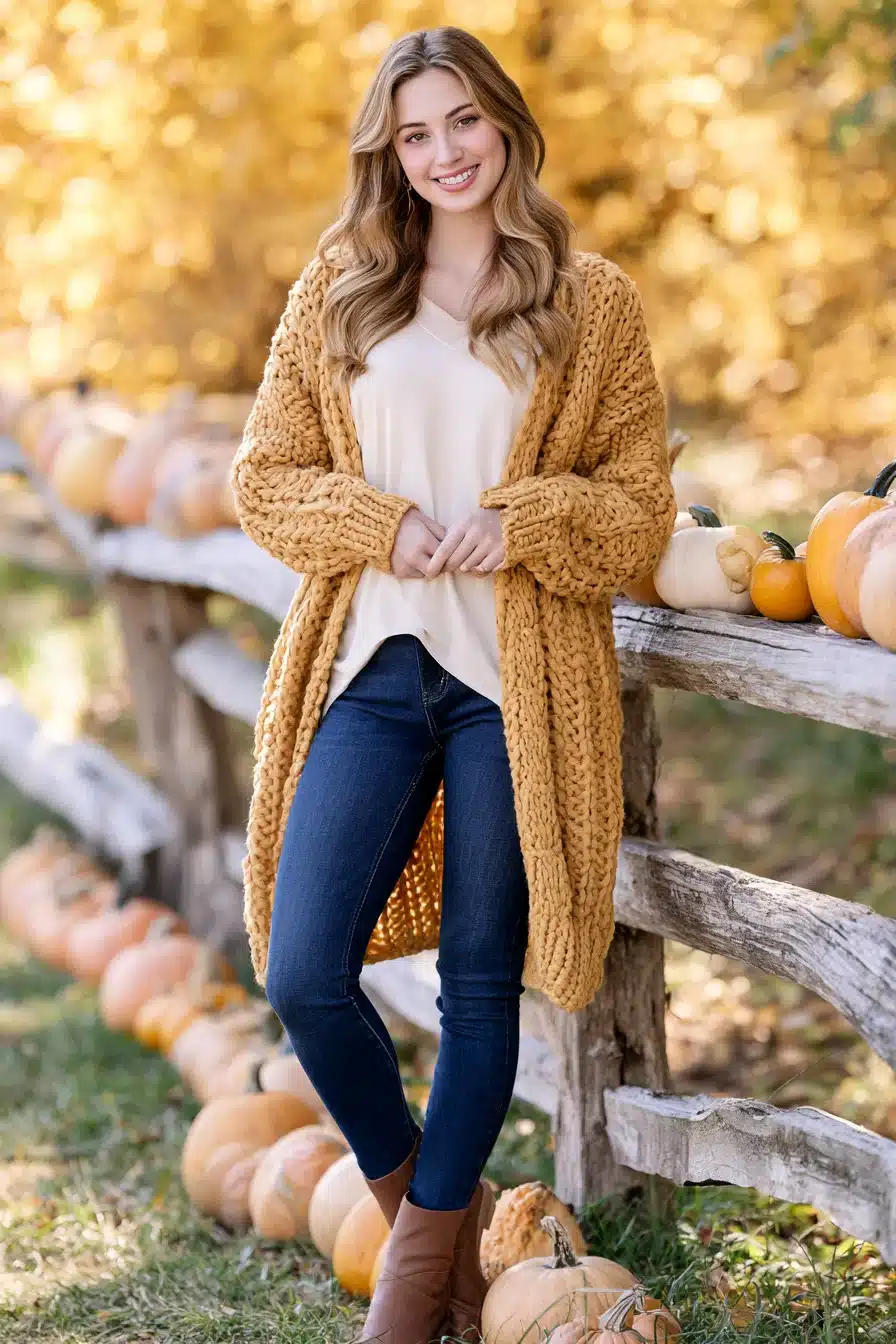 27 Effortless Pumpkin Patch Outfit Ideas for Crisp Days and Cozy Memories