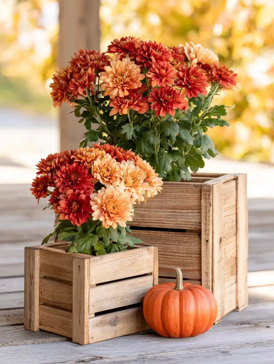 27 Beautiful Mums Front Porch Ideas for a Colorful and Cozy Autumn Welcome