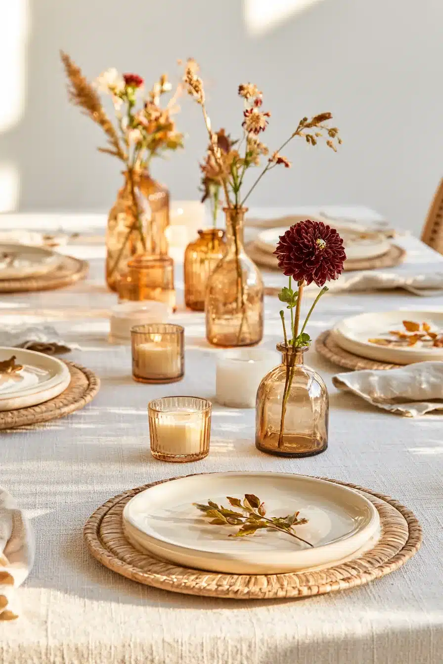 27 Easy Thanksgiving Tablescapes for a Cozy and Beautiful Holiday Gathering