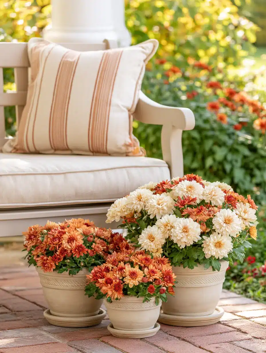 27 Beautiful Mums Front Porch Ideas for a Colorful and Cozy Autumn Welcome
