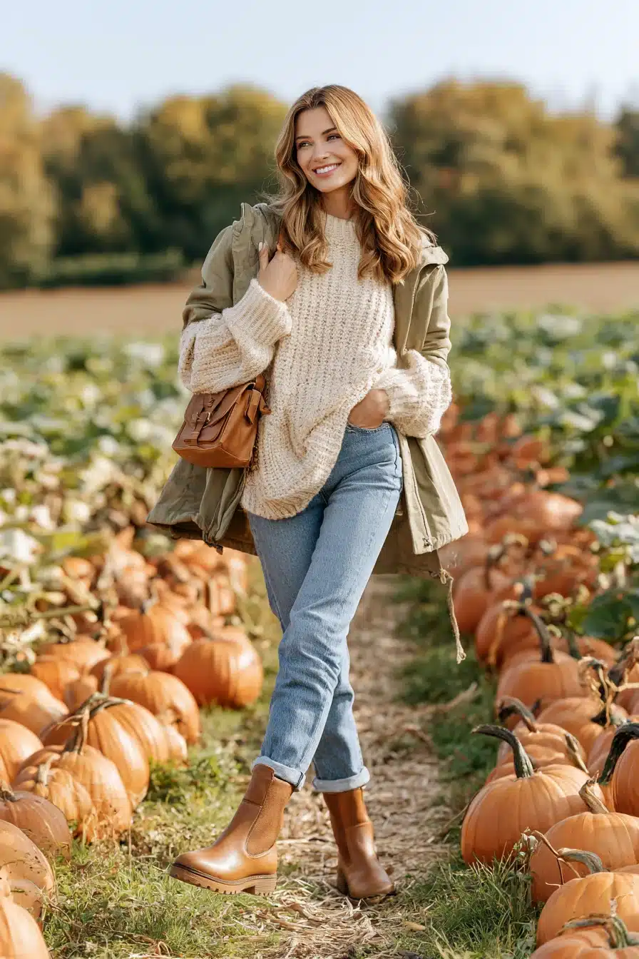 27 Effortless Pumpkin Patch Outfit Ideas for Crisp Days and Cozy Memories