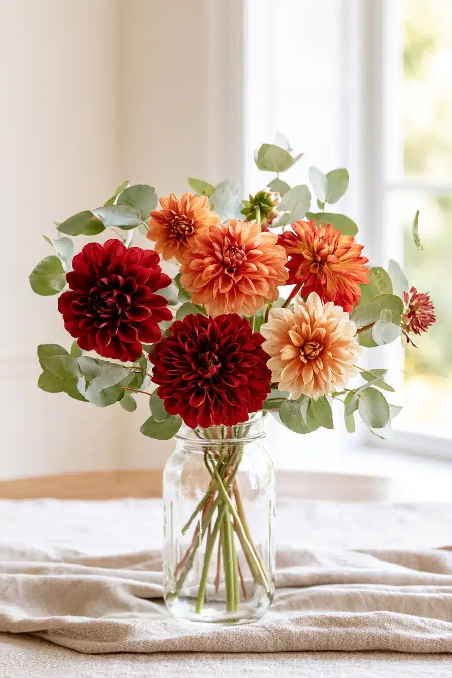 27 Charming Fall Mason Jar Centerpieces That Make Your Home Feel Cozy