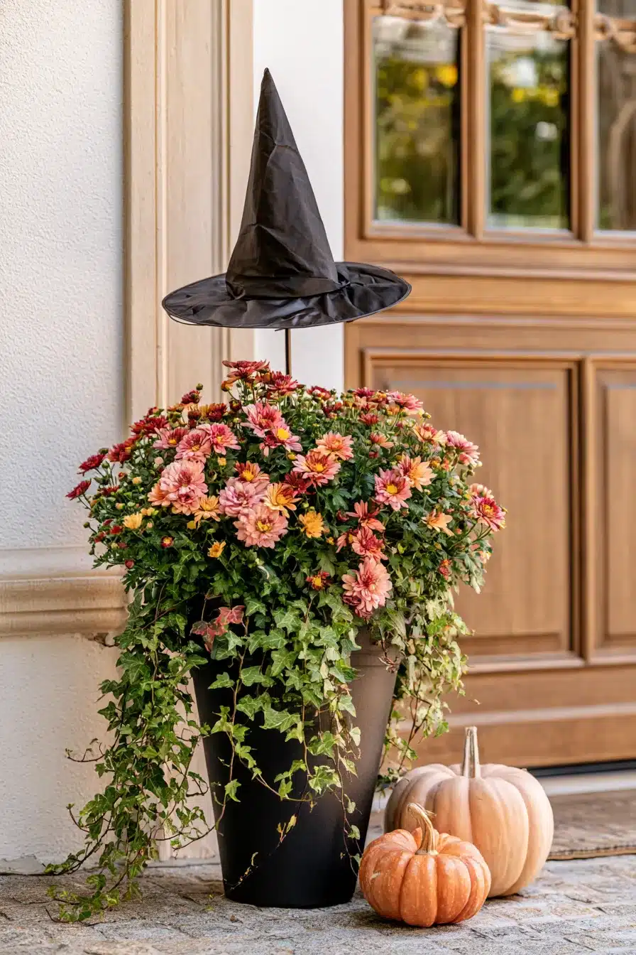 27 Creative Halloween Planter Ideas for a Delightfully Spooky Front Porch
