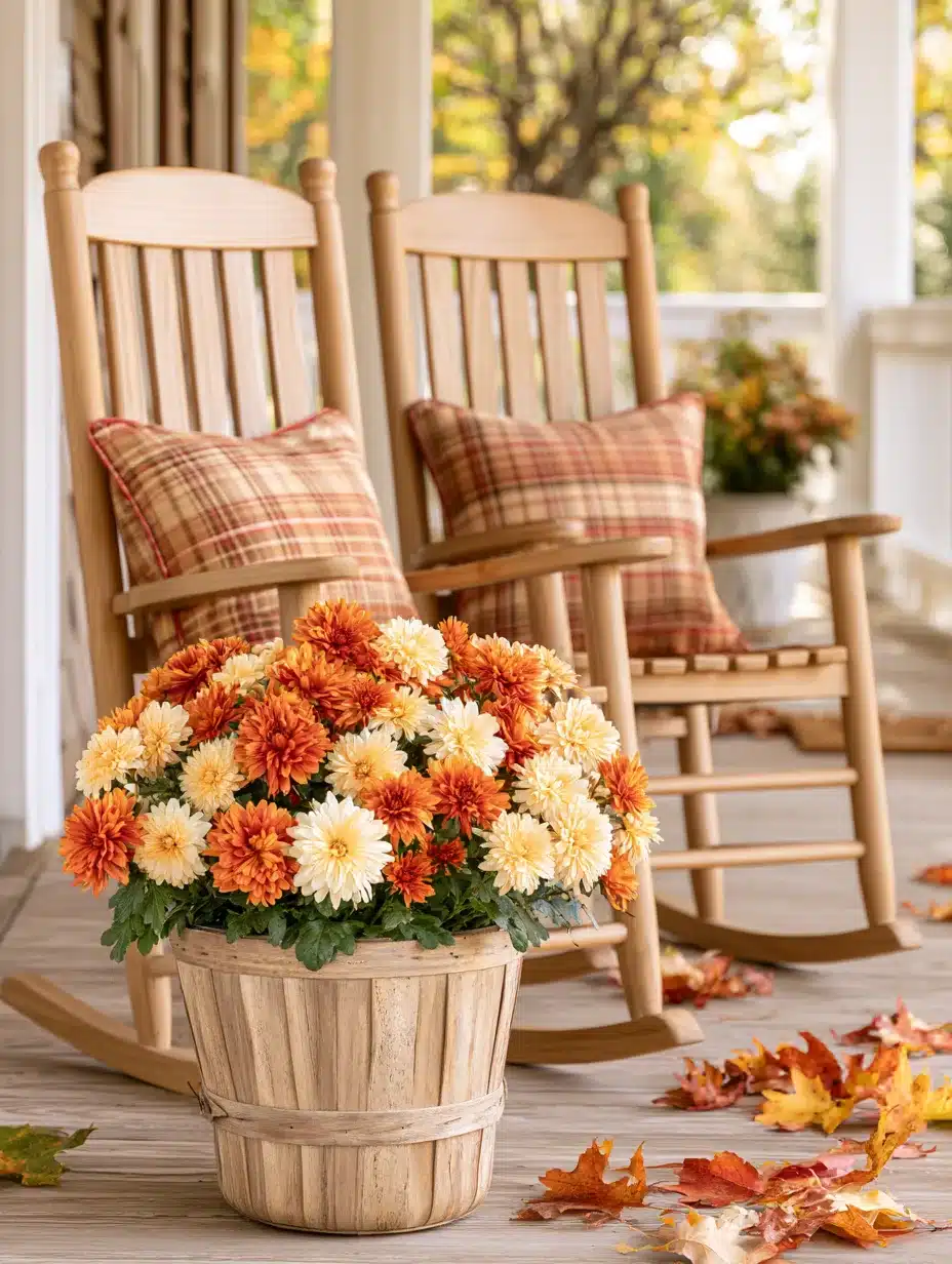 27 Beautiful Mums Front Porch Ideas for a Colorful and Cozy Autumn Welcome