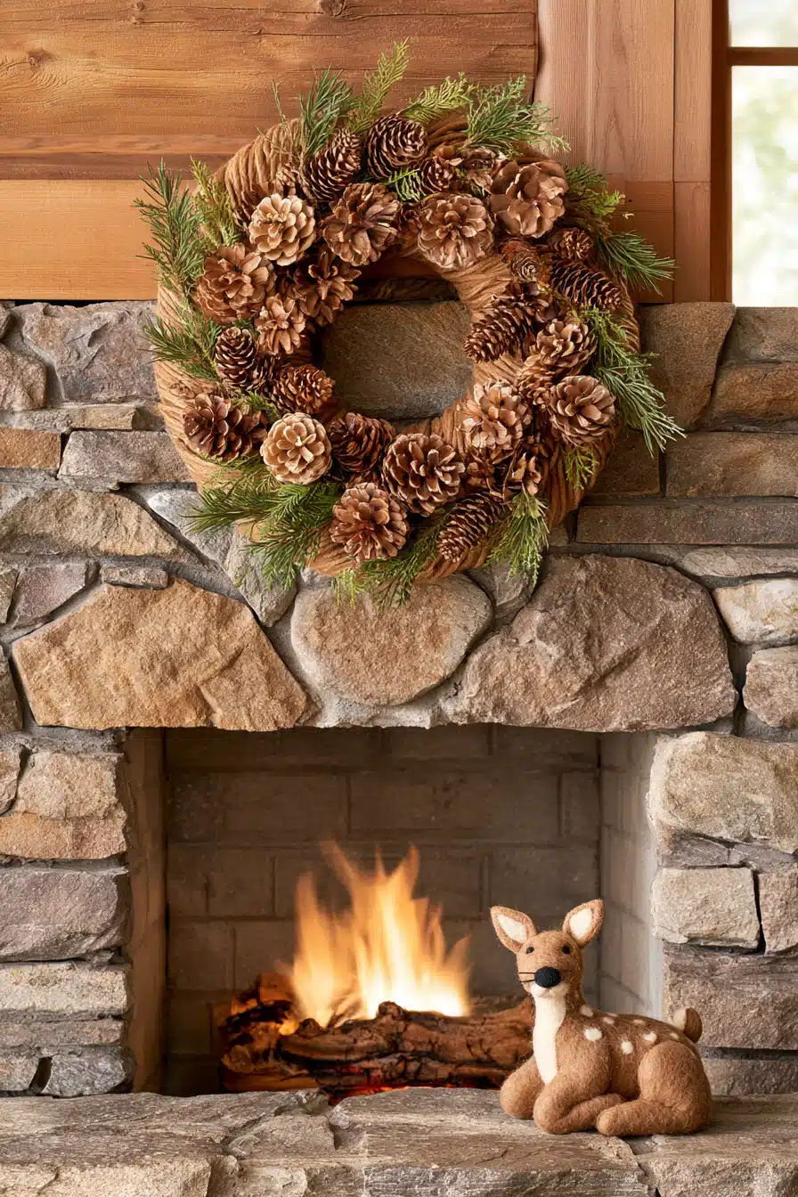 27 Cozy Christmas Yarn Wreaths to Make Your Front Door Feel Magical
