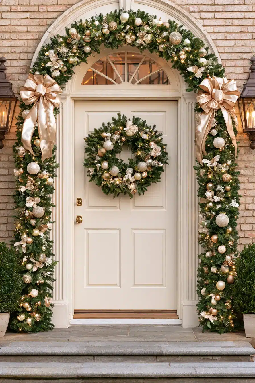 27 Beautiful Christmas Door Decorations for a Festive First Impression