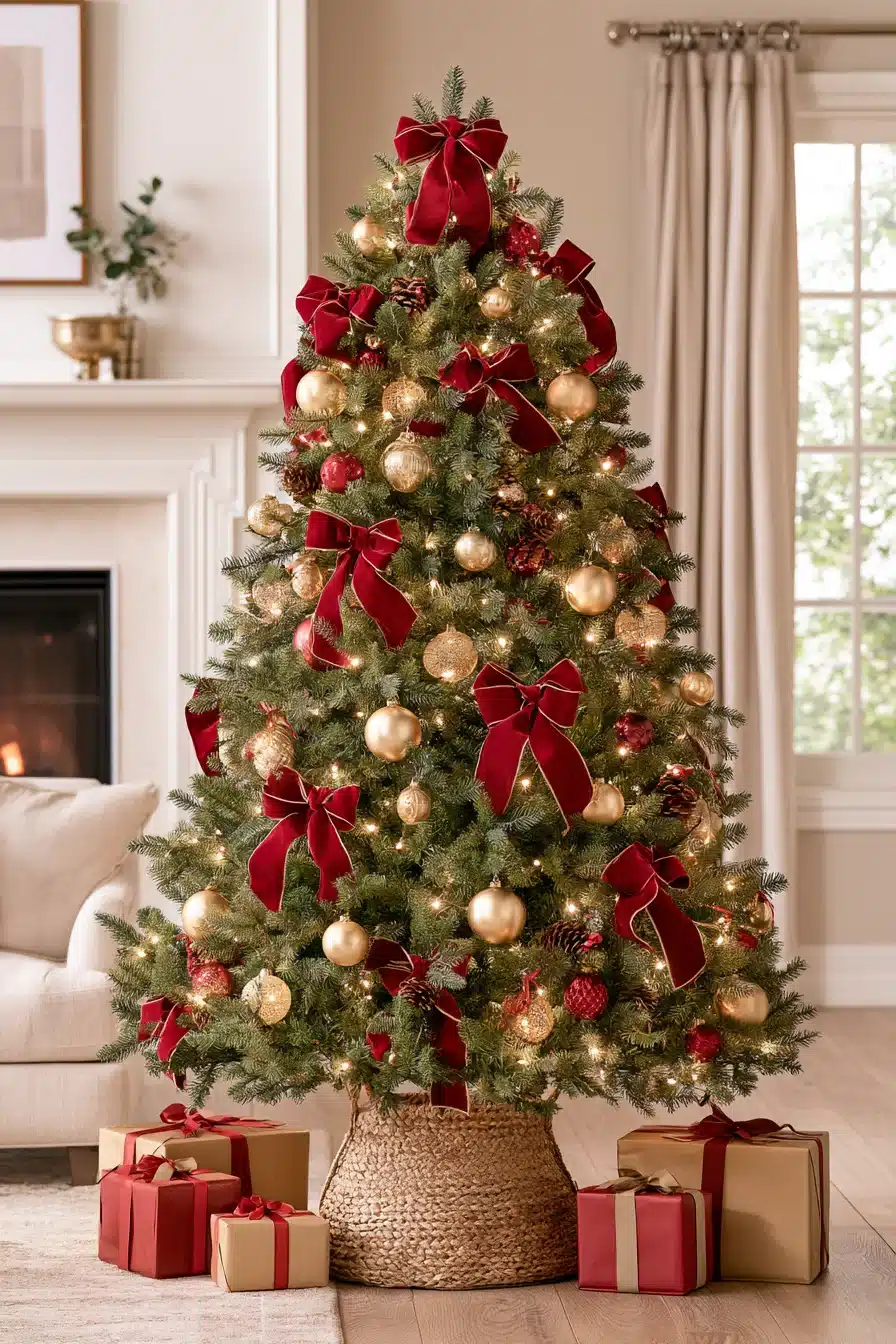 27 Stunning Gold Christmas Tree Ideas to Make Your Holiday Home Sparkle