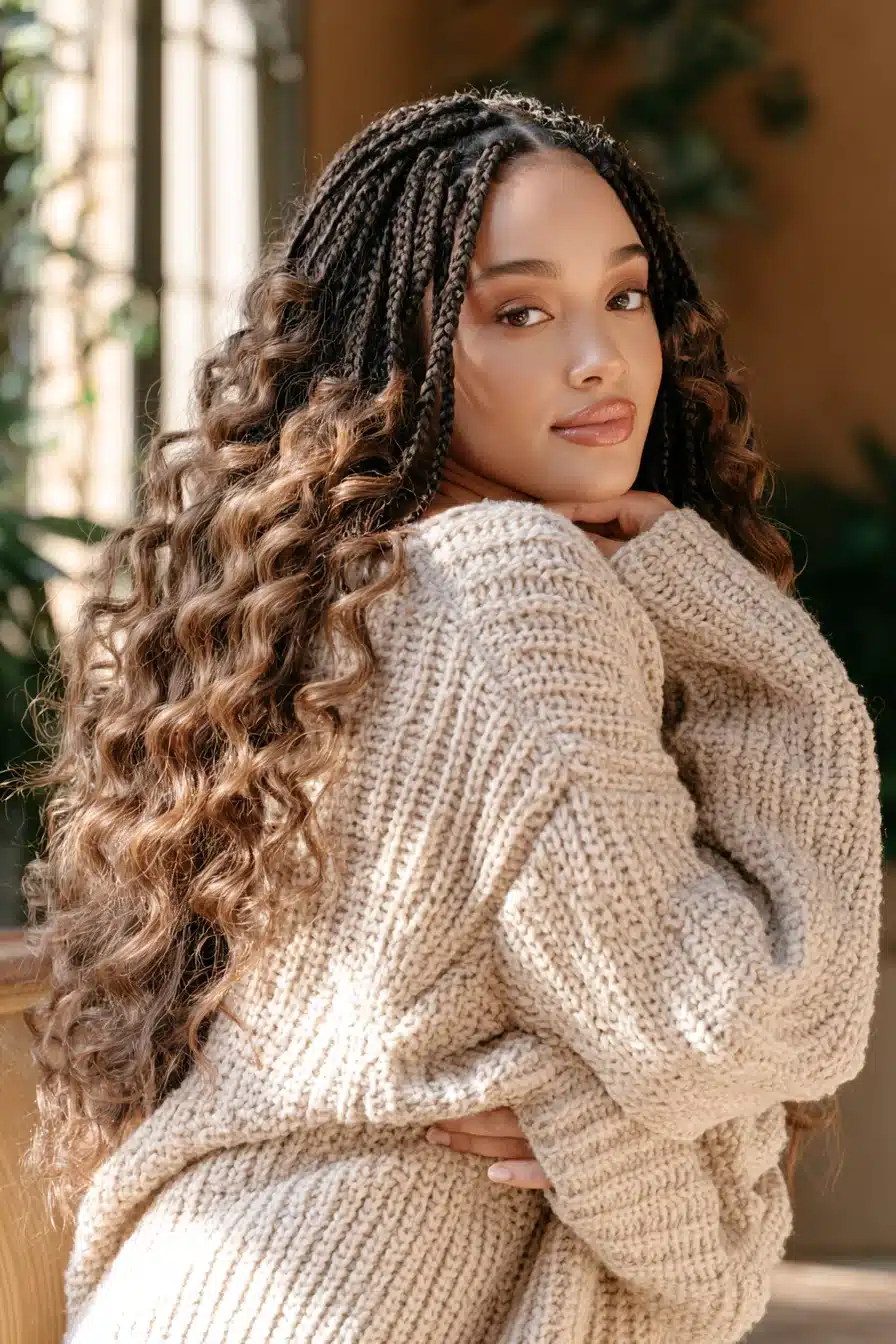 27 Chic Boho Knotless Braids for Effortless Everyday Style