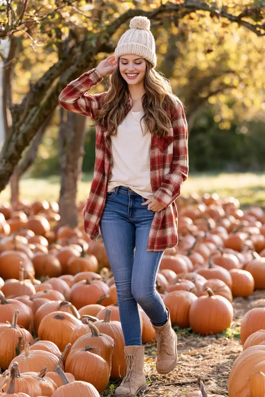 27 Effortless Pumpkin Patch Outfit Ideas for Crisp Days and Cozy Memories