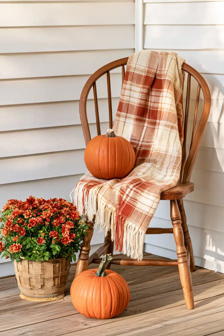 27 Cozy Small Porch Fall Decorating Ideas for a Charming Autumn Welcome
